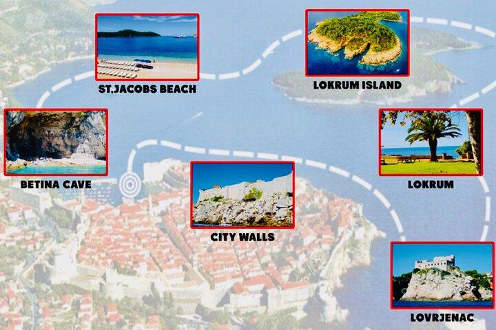 Dubrovnik Boat Tour: Lokrum Island, Betina Cave & St.Jacobs Beach