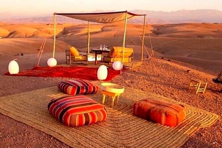 Sunset Dinner show in Marrakech Desert with Quad bike