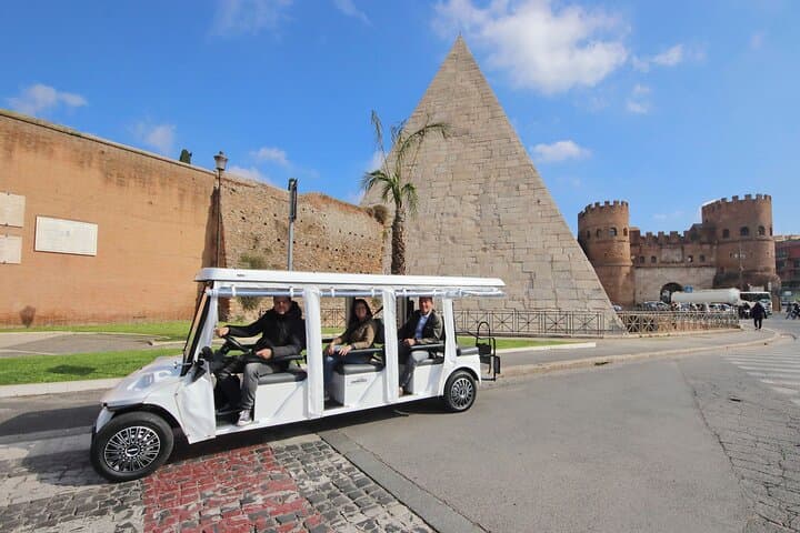 Tour of Rome in 7 Seater Golf Cart