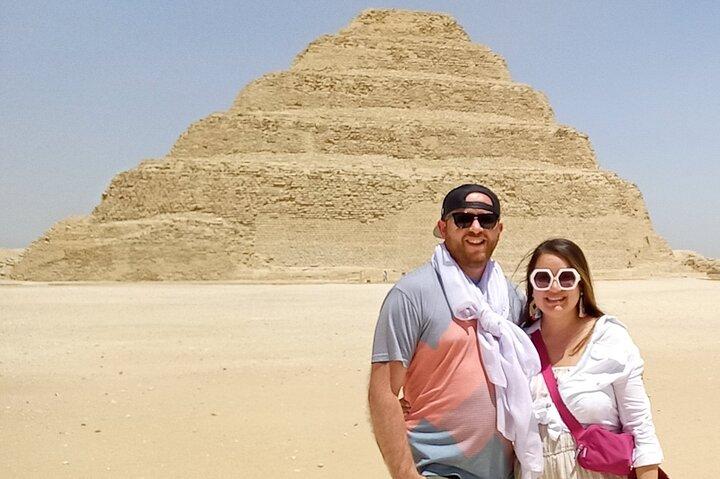 Giza Pyramids,Sphinx,Saqqara and Memphis with Lunch& Camels Ride