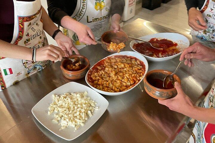 Shared Cooking Class with Fresh Garden Ingredients in Sorrento