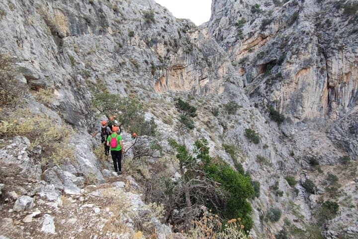 Private La Grota Via Ferrata Climb with Equipment from Athens