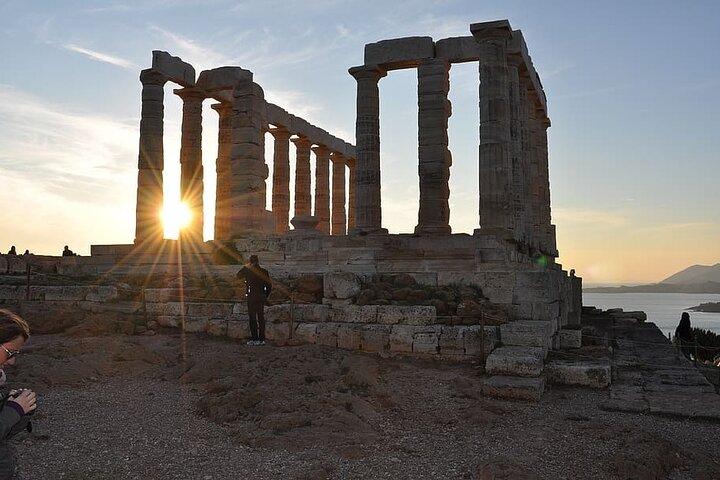 Sounio Sunset View via the Athenian Riviera Private tour