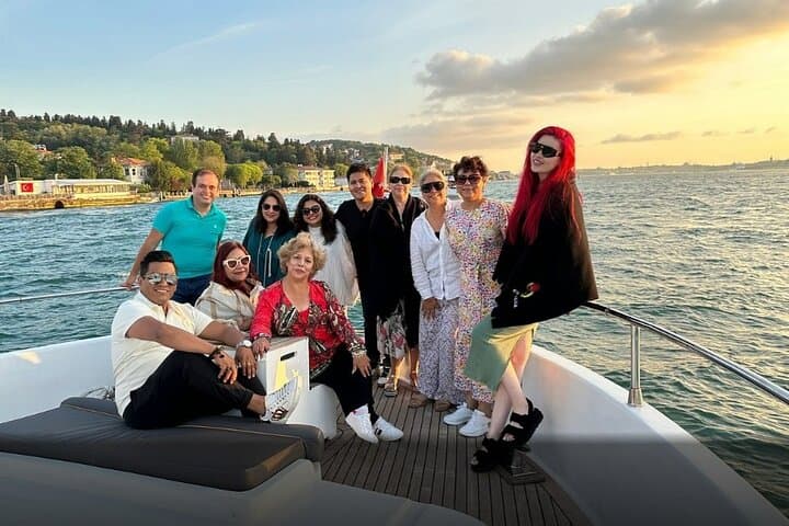 Guided Bosphorus Sunset Cruise on Luxurious Yacht - Small Group Cruise