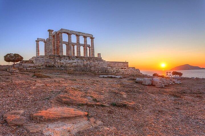 Cape Sounion Sunset Tour & Temple of Poseidon & Audio Tour