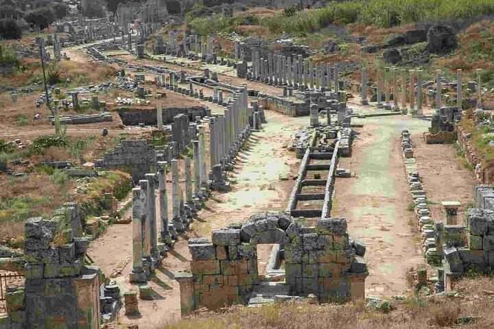 Perge Aspendos Aquaduct Side with Waterfall