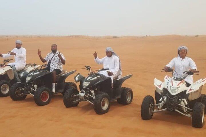 Vip Desert Safari Dubai with Quad bike CamelRide LiveShows Dinner