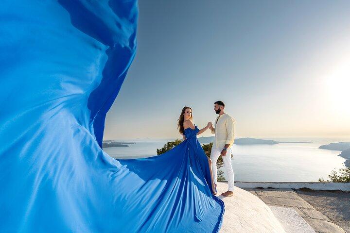 Flying Dress © Photoshoot in Santorini: Happy Birthday Package
