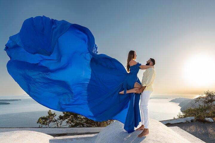Flying Dress © Photoshoot in Santorini: Happy Birthday Package