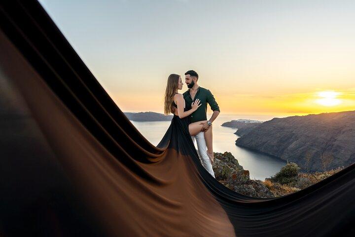 Flying Dress © Photoshoot in Santorini: Happy Birthday Package