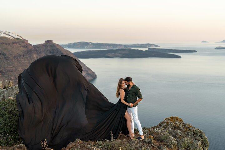 Flying Dress © Photoshoot in Santorini: Happy Birthday Package