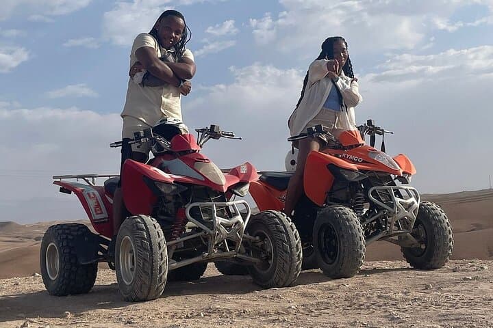 Quad Biking & Camel Ride in Agafay Desert with Dinner Show