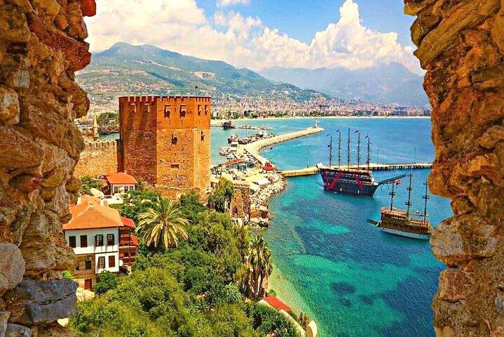 Alanya City Tour, Boat Trip & Cable Car with Transfer from Side