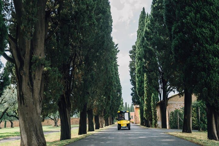 Golf Cart Driving Tour in Rome: 2.5 hrs Catacombs & Appian Way