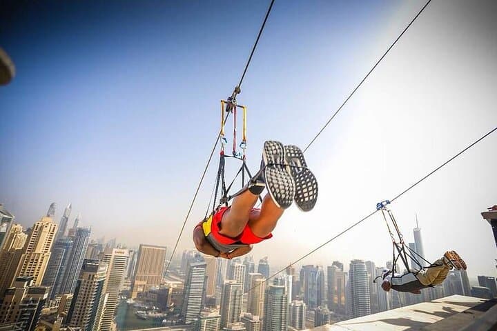 Xline Dubai Marina Zipline Experience With Photos & Video Option