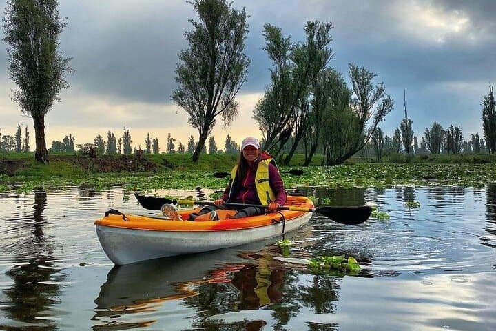 Xochimilco Sunrise Kayak Tour with Breakfast & Island of Dolls