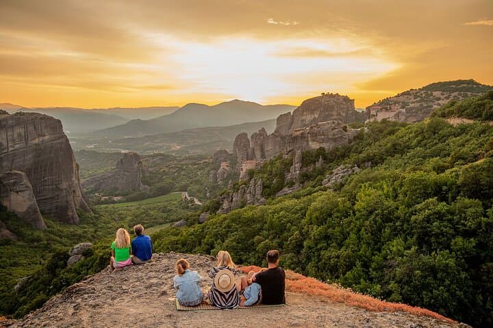 Athens: Meteora 2-Day Tour Sunset & Morning Small Group + Hotel