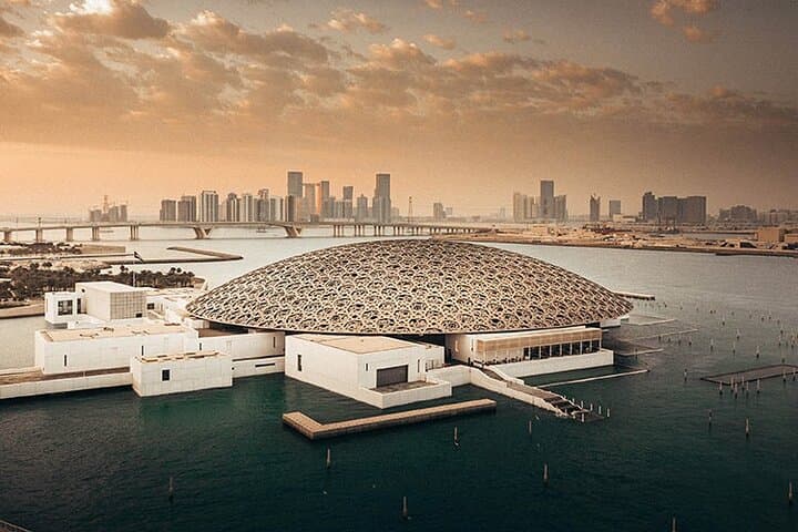 Louvre Museum & Abu Dhabi Grand Mosque Tour in A Private Vehicle