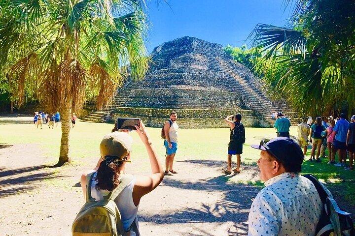 Bacalar Lagoon and Chacchoben Mayan Ruins from Costa Maya