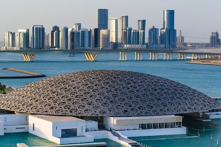 Louvre Museum & Abu Dhabi Grand Mosque Tour in A Private Vehicle