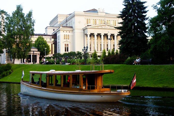 Riga City Canal & Daugava River Premium Boat Tour with Audioguide