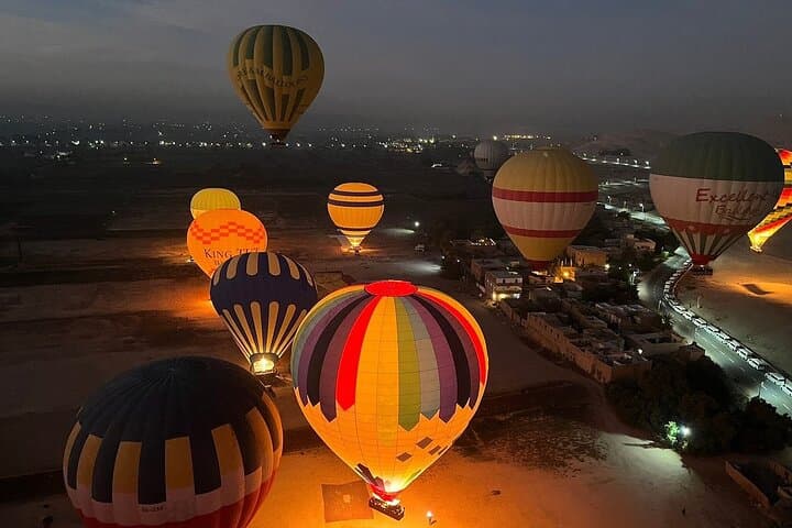 Luxor East Bank: Hot Air Balloon, Temples, and Felucca