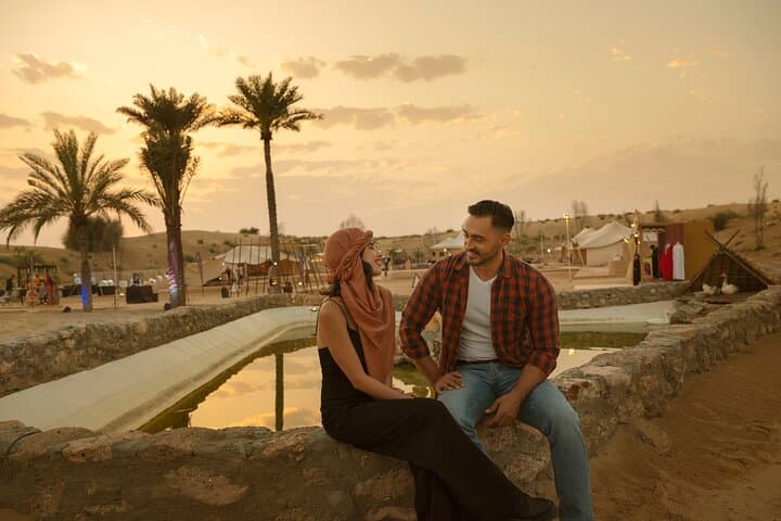 Dubai Desert Camp Dinner with BBQ, Dinner, Camel Ride & Shows