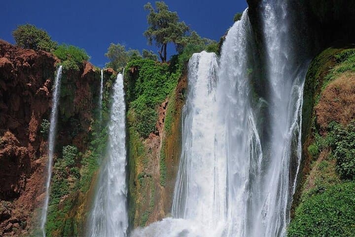 Marrakech : Ouzoud waterfalls, Mountains hike, Boat Ride & Lunch
