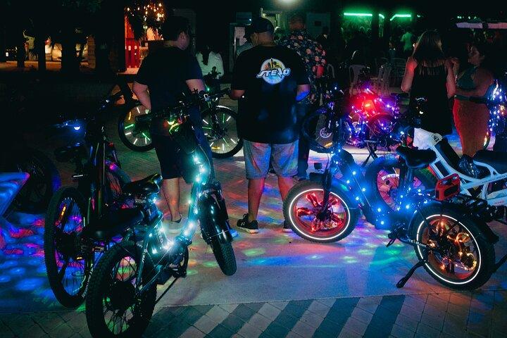 Semi-Private Twilight Glow Electric Bike Tour Downtown Oranjestad