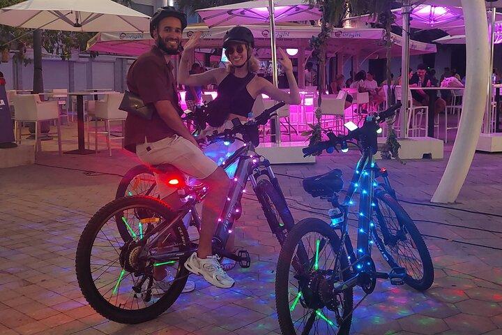 Semi-Private Twilight Glow Electric Bike Tour Downtown Oranjestad