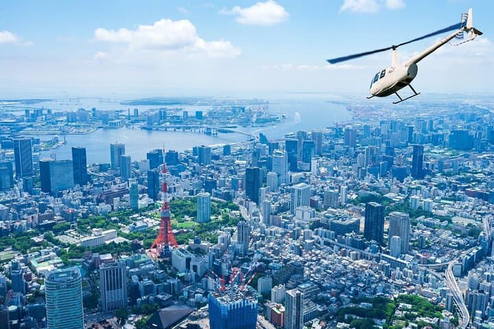 Tokyo Private Helicopter Tour– Asakusa, Skytree, Shibuya(30-Min)
