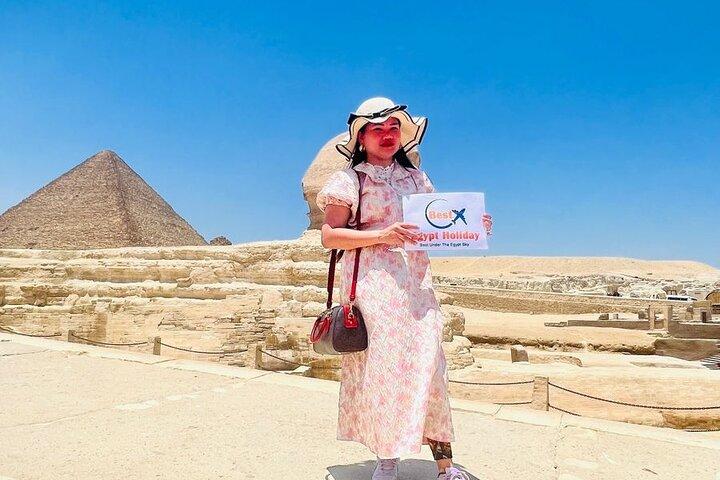 Giza Pyramids, Sphinx, Memphis, Saqqara PyramidsPrivate Day Tour