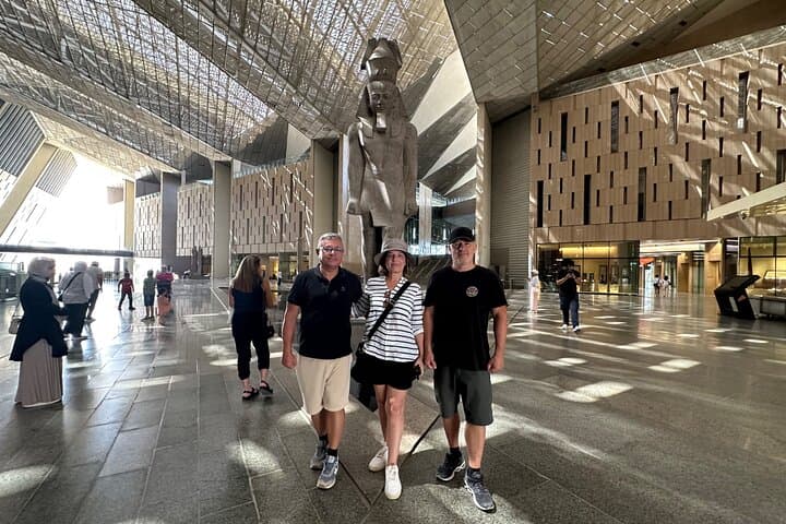 Grand Egyptian Museum, King Tut Gallery, Solar boat & lunch