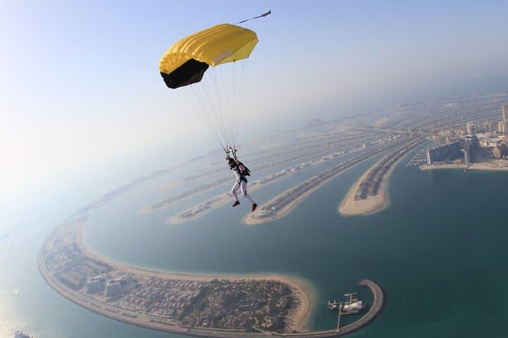 Skydive Over The Palm with Private Transportation