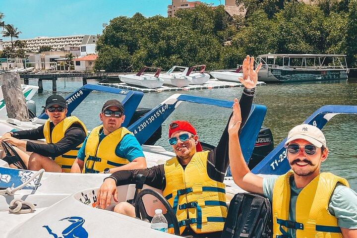 Drive an Speedboat + Mayan Ritual + Food Tasting and More!