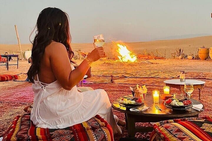 Marrakech Desert Agafay Sunset Camel Ride with Dinner Show