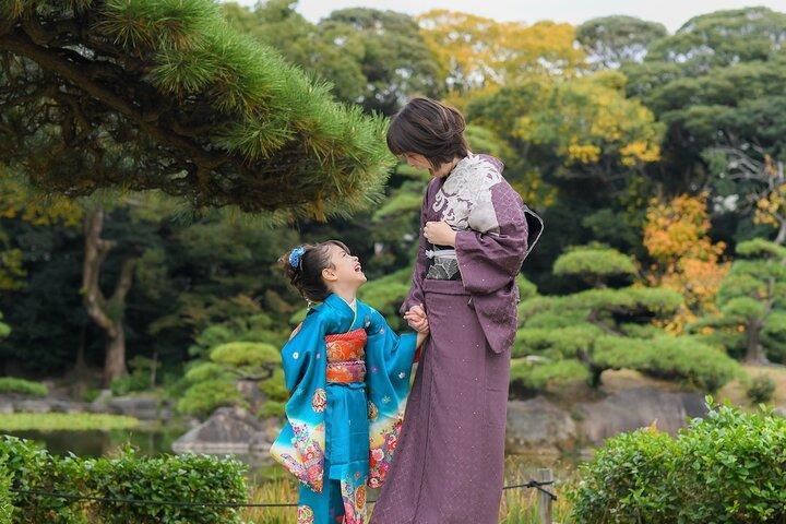 Authentic Kimono and hair styling and Photo Session in Osaka