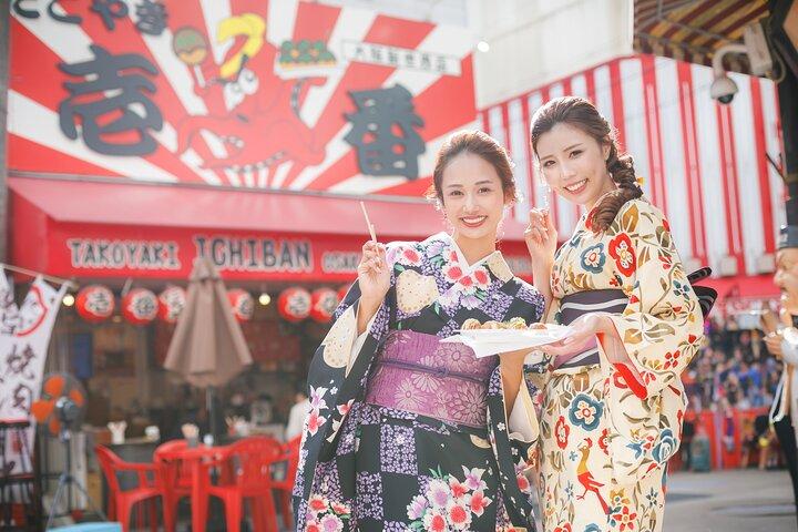 Authentic Kimono and hair styling and Photo Session in Osaka