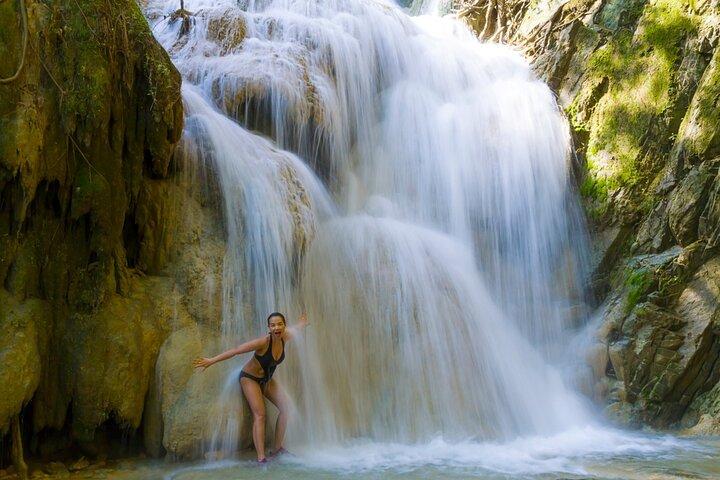 Full-Day Erawan Waterfall and River Kwai Private Guided Tour