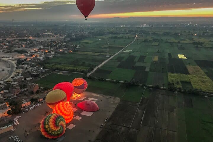 Hot Air Balloon Ride in Luxor in the Morning
