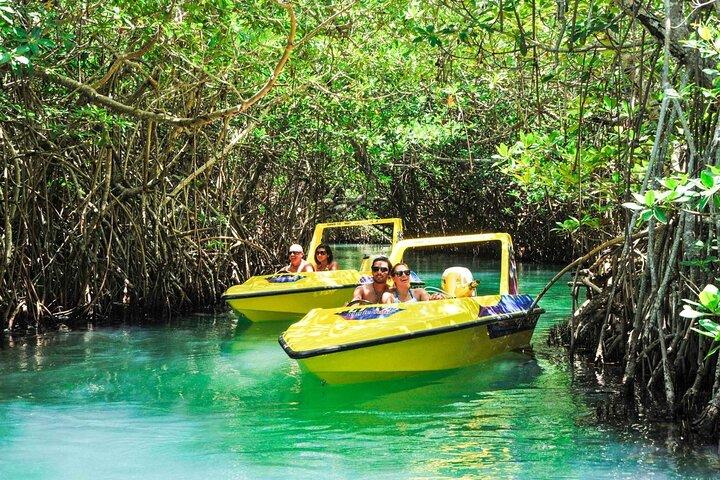 SpeedBoat Shared Jungle Tour + Snorkel Experience in Cancun