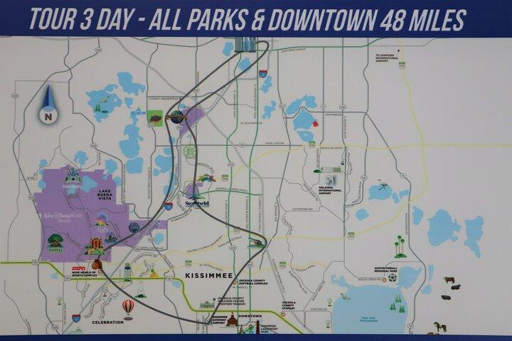 Day Flight 48 Miles Helicopter Tour over Theme Parks & Downtown