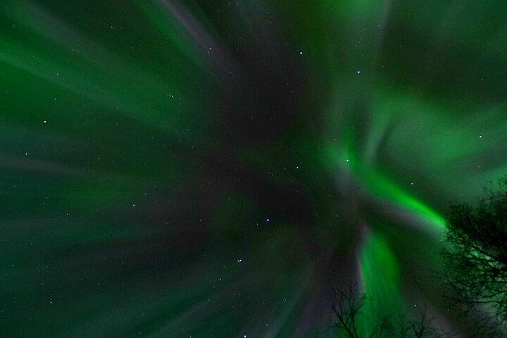 Northern lights and Aurora Photgraphy with Warm Geodesic Dome