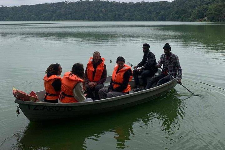 Private Canoeing, Cycling, Coffee and Hiking Tour in lake Duluti.
