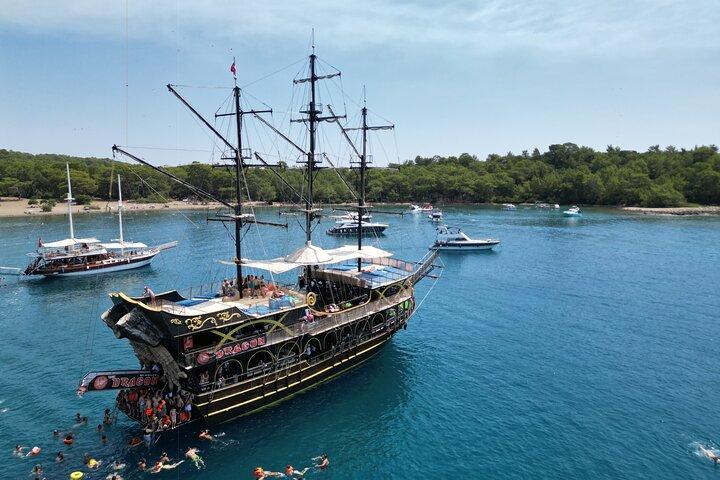Kemer Full Day Pirate Boat Trip with Lunch and Optional Transfer