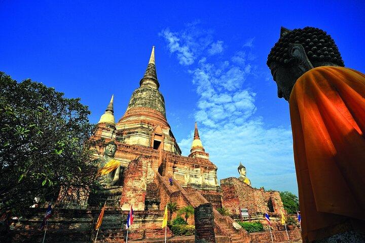 Discover Ayutthaya at Sunset: Historic Temples & River Cruise