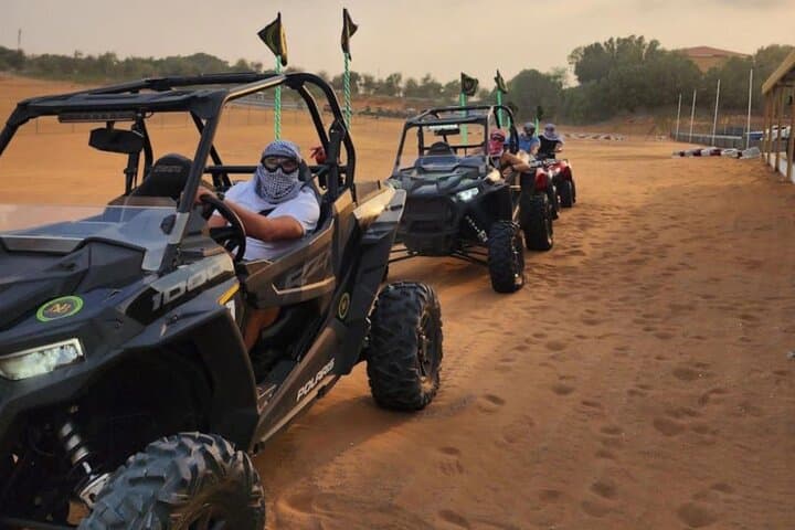 1 Hour Private Self Drive Dune Buggy and Sand boarding in Dubai