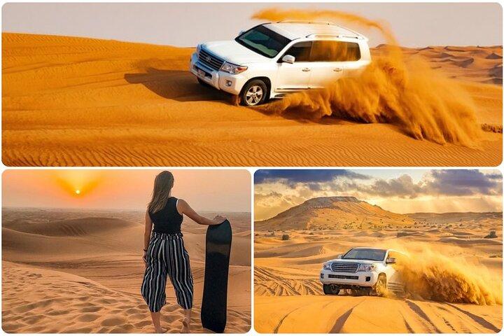 Doha: Desert Safari, Sand Boarding, Camel Ride & Inland Sea Tour