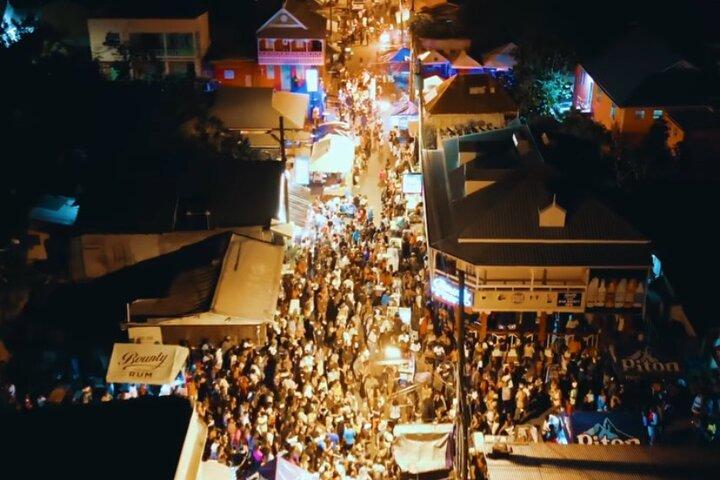 St Lucia Friday Street Party with Private Guide/Transport