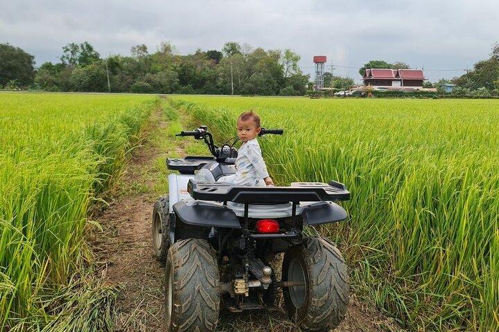 Ayutthaya Bicycle Tour, ATV, Floating Market and Sunset Sail